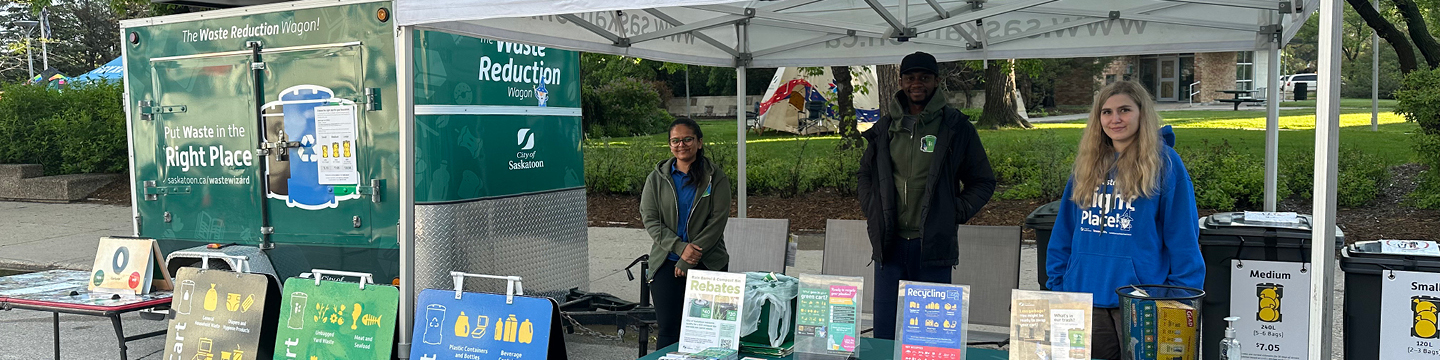 Booth to learn about waste reduction with City staff