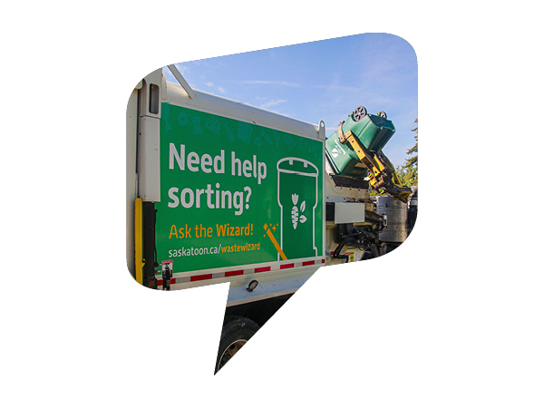Image showing a waste cart being emptied 